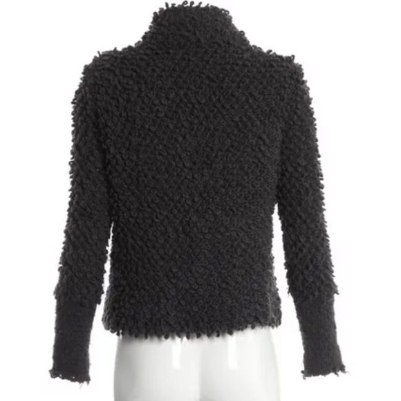 IRO Caty Crepe and Wool Blend Black Jacket 38 - Picture 3 of 10